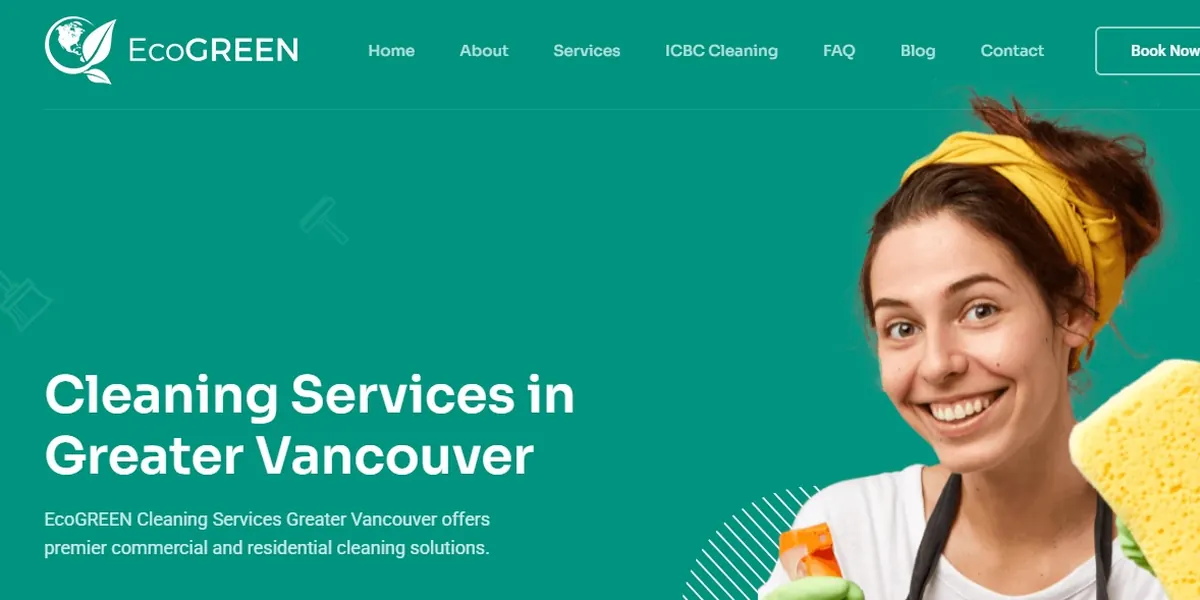 Cleaning Services Company website screenshot