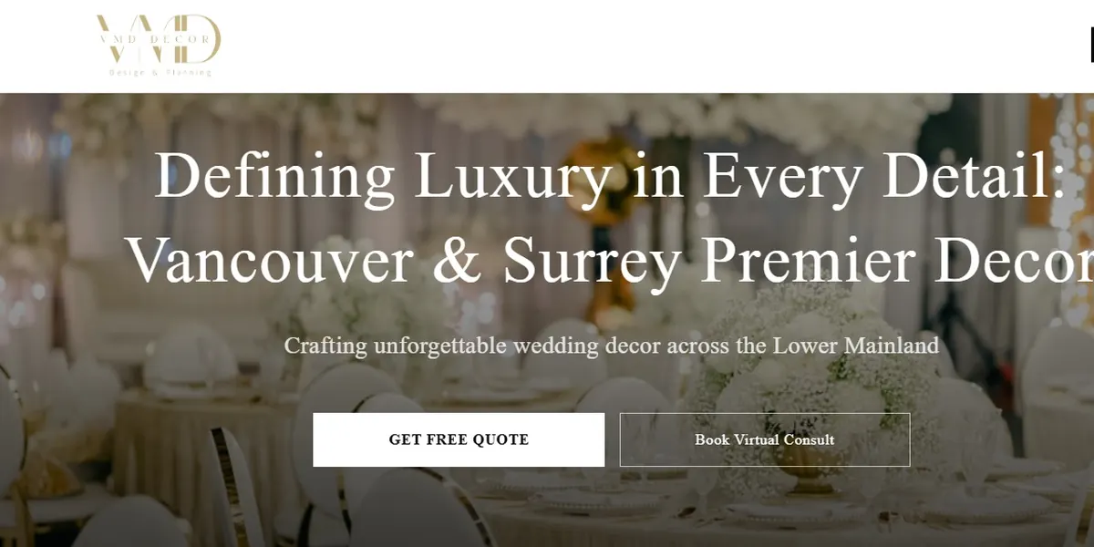 Interior Design & Home Décor Brand website screenshot